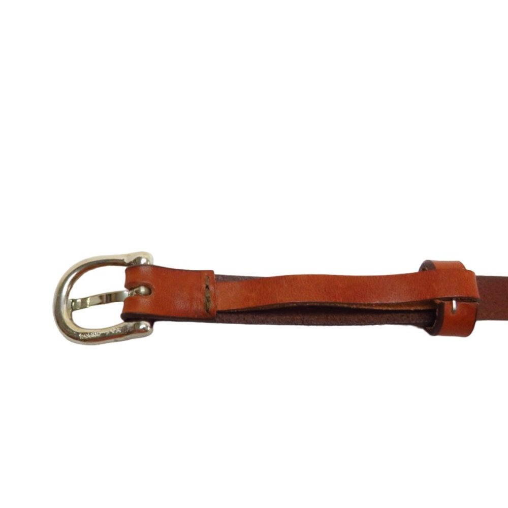 Wraparound Skinny Belt Made In USA From Italian Leather Vintage - Picture 5 of 9